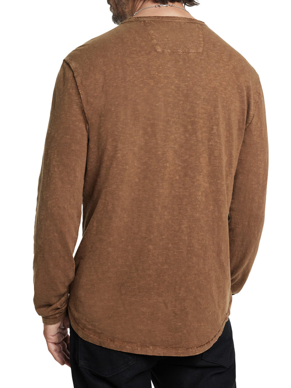John Varvatos Crew with T-Hue Dye | Chamois - Caswell's Fine Menswear