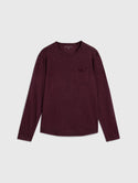 John Varvatos Crew With T-Hue Dye | Dark Plum - Caswell's Fine Menswear
