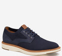 Johnston & Murphy Upton Knit Plain Toe, Navy - Caswell's Fine Menswear