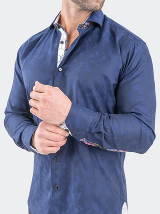 Maceoo Einstein Jacq | Deep Black Navy - Caswell's Fine Menswear