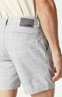 Mavi Nate 7" Inseam Shorts Mid Rise | Blue Checked - Caswell's Fine Menswear
