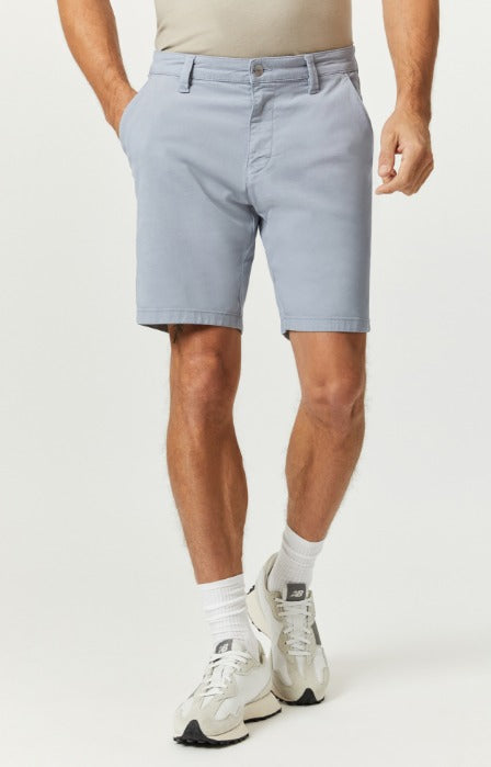 Mavi  Jacob Crop 9" inseam Shorts Mid Rise | Pearl Blue Luxe Twill - Caswell's Fine Menswear