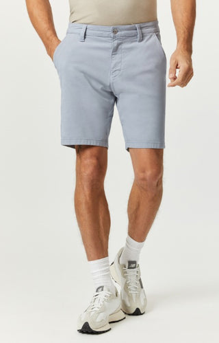 Mavi  Jacob Crop 9" inseam Shorts Mid Rise | Pearl Blue Luxe Twill - Caswell's Fine Menswear