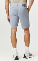 Mavi  Jacob Crop 9" inseam Shorts Mid Rise | Pearl Blue Luxe Twill - Caswell's Fine Menswear