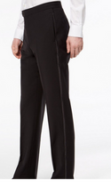 Calvin Klein Slim X-fit Infinite Stretch Tuxedo Pant, Black - Caswell's Fine Menswear