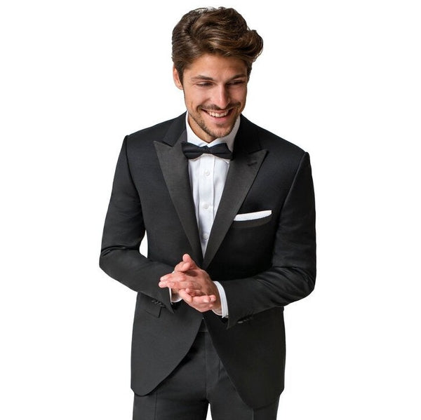 Modern Fit Tuxedo Jacket, Black - Caswell's Fine Menswear