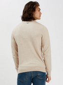 Point Zero Logan Crew Neck Sweater | Beige - Caswell's Fine Menswear