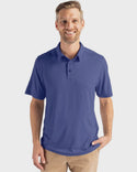 Cutter & Buck Coastline Epic Comfort Eco Recycled Mens Polo | Tour Blue