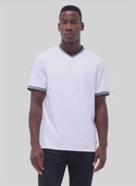 Bugatchi T-shirt à col V | Blanc