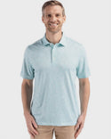 Cutter & Buck Pike Eco Flora Print Recycled Mens Polo | Fresh Mint
