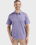 Cutter & Buck Pike Eco Shadow Check Print Recycled Mens Polo | Hyacinth