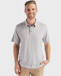 Cutter & Buck Coastline Epic Comfort Eco Recycled Mens Polo | Concrete