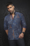 Chemise Au Noir | CARLSON, marine tabac