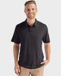 Cutter & Buck Coastline Epic Comfort Eco Recycled Mens Polo | Black