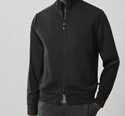 Robert Barakett Curtin Full-Zip Jacket | Black - Caswell's Fine Menswear