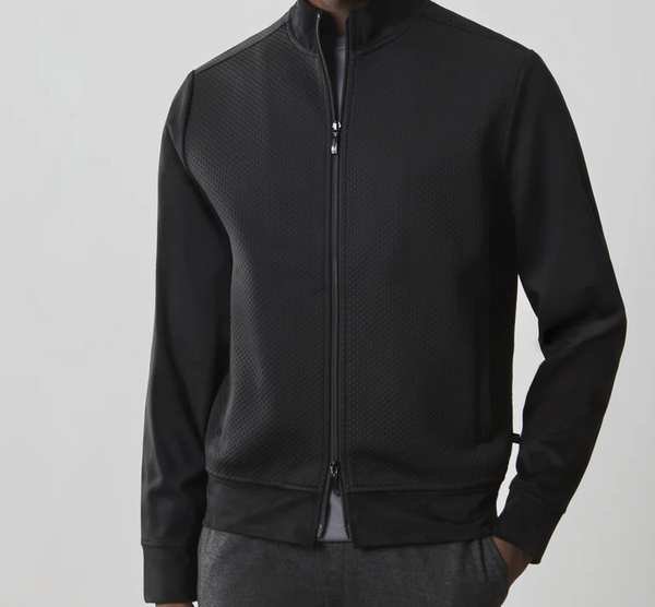 Robert Barakett Curtin Full-Zip Jacket | Black - Caswell's Fine Menswear