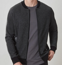 Robert Barakett Stanstead Zip Jacket | Black - Caswell's Fine Menswear