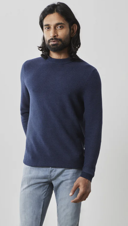 Robert Barakett Cassidy Long-Sleeve Crew Neck | Navy