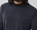 Robert Barakett Walcove Long-Sleeve High Crew | Navy - Caswell's Fine Menswear