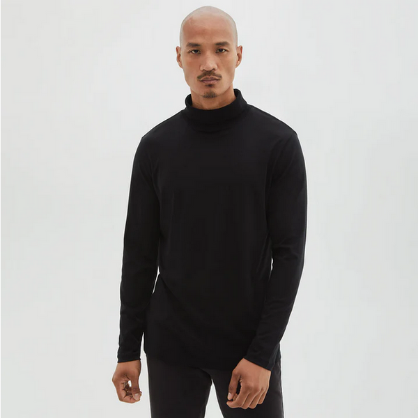 Robert Barakett Turtle Neck, Black - Caswell's Fine Menswear