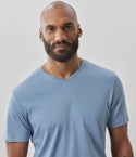 Robert Barakett V Tee, Dover Blue - Caswell's Fine Menswear