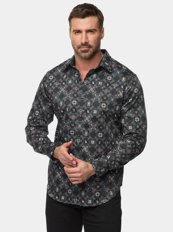 Robert Graham Shirt Buena Vista | Black - Caswell's Fine Menswear