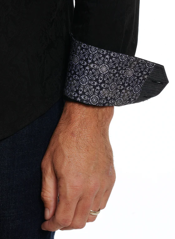 Robert Graham Shirt Highland, Black - Caswell's Fine Menswear