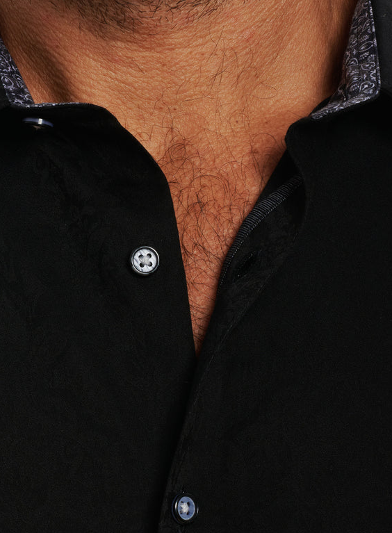 Robert Graham Shirt Highland, Black - Caswell's Fine Menswear