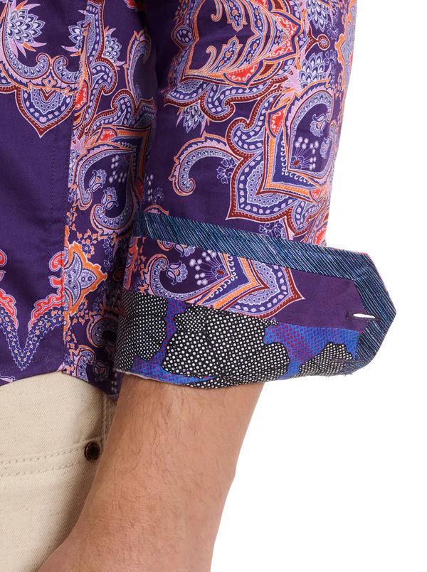 Robert Graham Shirt Casino Royal | Purple - Caswell's Fine Menswear