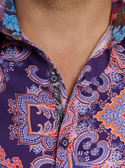 Robert Graham Shirt Casino Royal | Purple - Caswell's Fine Menswear