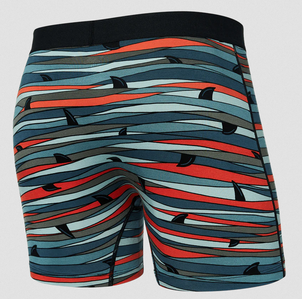 Saxx Ultra Comfort Blend Boxer Brief 5" | Fins-Blue Multi - Caswell's Fine Menswear