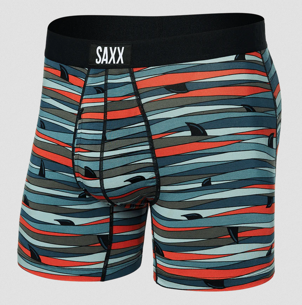 Saxx Ultra Comfort Blend Boxer Brief 5" | Fins-Blue Multi - Caswell's Fine Menswear