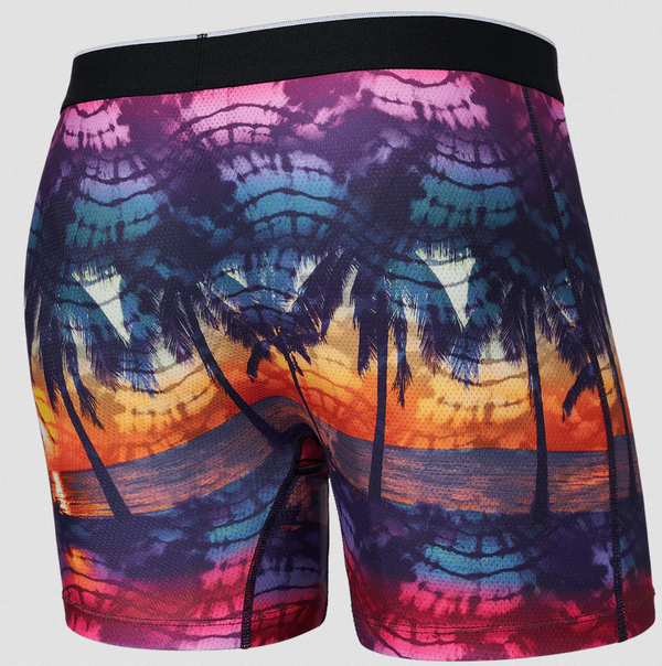 Saxx Volt Breathable Mesh Boxer Brief | Horizon Palms- Multi - Caswell's Fine Menswear