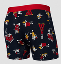 Saxx Vibe Super Soft Comfort Blend Boxer Brief 5" | Party Foul- Dark Ink - Caswell's Fine Menswear