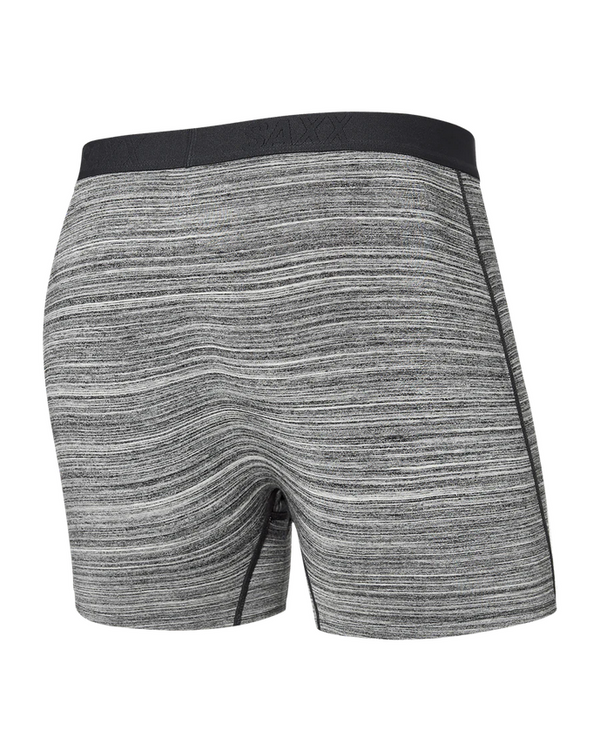 Saxx Ultra Super Soft Comfort Blend Boxer Brief 5" | Spacedye Heather- Grey - Caswell's Fine Menswear