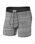 Saxx Ultra Super Soft Comfort Blend Boxer Brief 5" | Spacedye Heather- Grey - Caswell's Fine Menswear