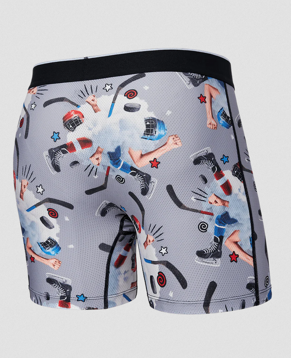 Saxx Volt Breathable Mesh Breathable Mesh Boxer Brief 5" | Timeout-Grey - Caswell's Fine Menswear