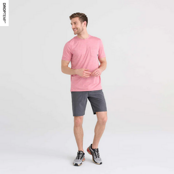 Saxx Land To Sand Hybrid Swim Short Swim Shorts 9" / Black Shade Heather - Caswell's Fine Menswear
