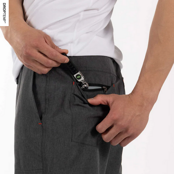 Saxx Land To Sand Hybrid Swim Short Swim Shorts 9" / Black Shade Heather - Caswell's Fine Menswear