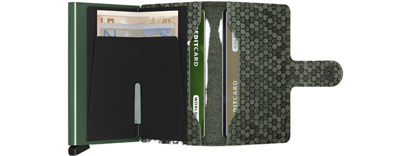 Secrid Miniwallet Hexagon | Green - Caswell's Fine Menswear