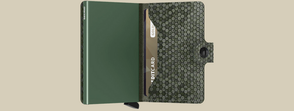 Secrid Miniwallet Hexagon | Green - Caswell's Fine Menswear