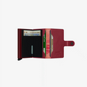 Secrid Miniwallet Stitch Magnolia Rosso - Caswell's Fine Menswear