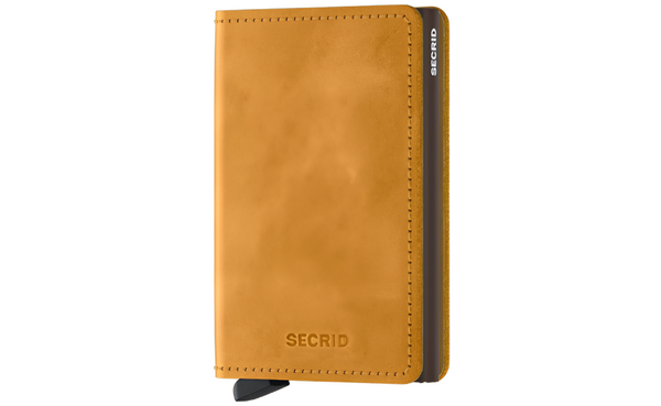 Secrid Vintage Slimwallet | Ochre - Caswell's Fine Menswear