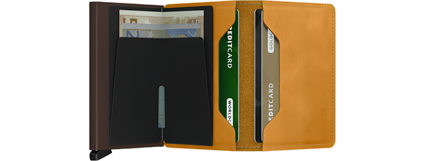 Secrid Vintage Slimwallet | Ochre - Caswell's Fine Menswear