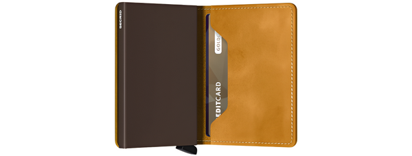 Secrid Vintage Slimwallet | Ochre - Caswell's Fine Menswear