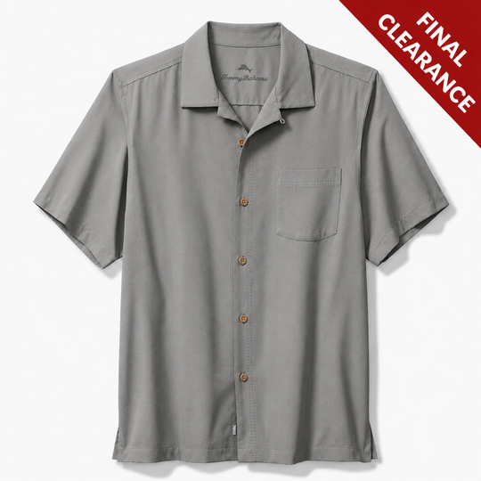 Tommy Bahama Coastal Breeze Check IslandZone® Camp Shirt | Shadow