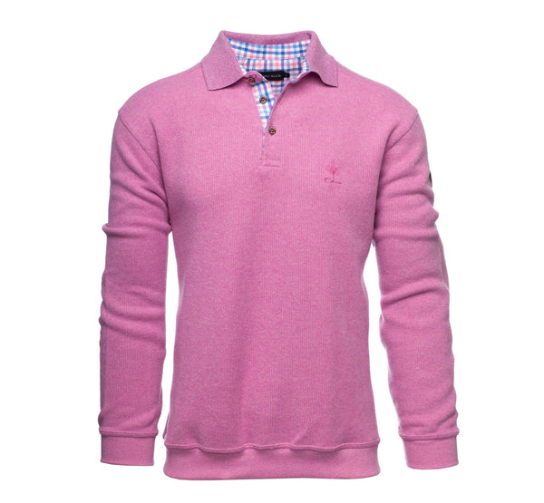 Ethnic Blue SIGNATURE Polo Sweater Soft Touch | Pink