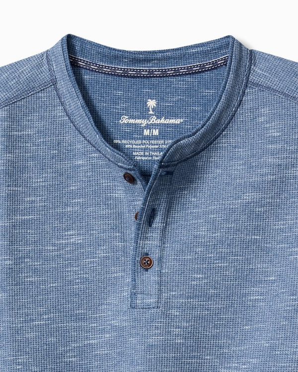 Tommy Bahama Morro Beach Long-Sleeve Henley | Dockside Blue - Caswell's Fine Menswear