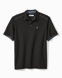 Tommy Bahama Cocktail Time Five o'Clock IslandZone® Polo, Black - Caswell's Fine Menswear