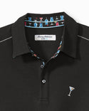 Tommy Bahama Cocktail Time Five o'Clock IslandZone® Polo, Black - Caswell's Fine Menswear